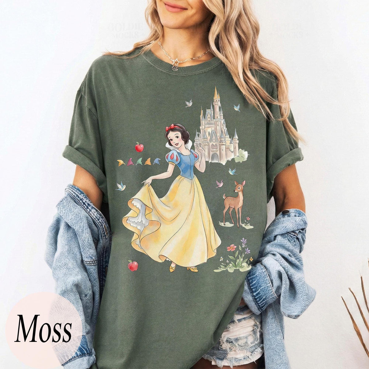 Retro Disney Princess Coquette Bow — Bella+Canvas Tee
