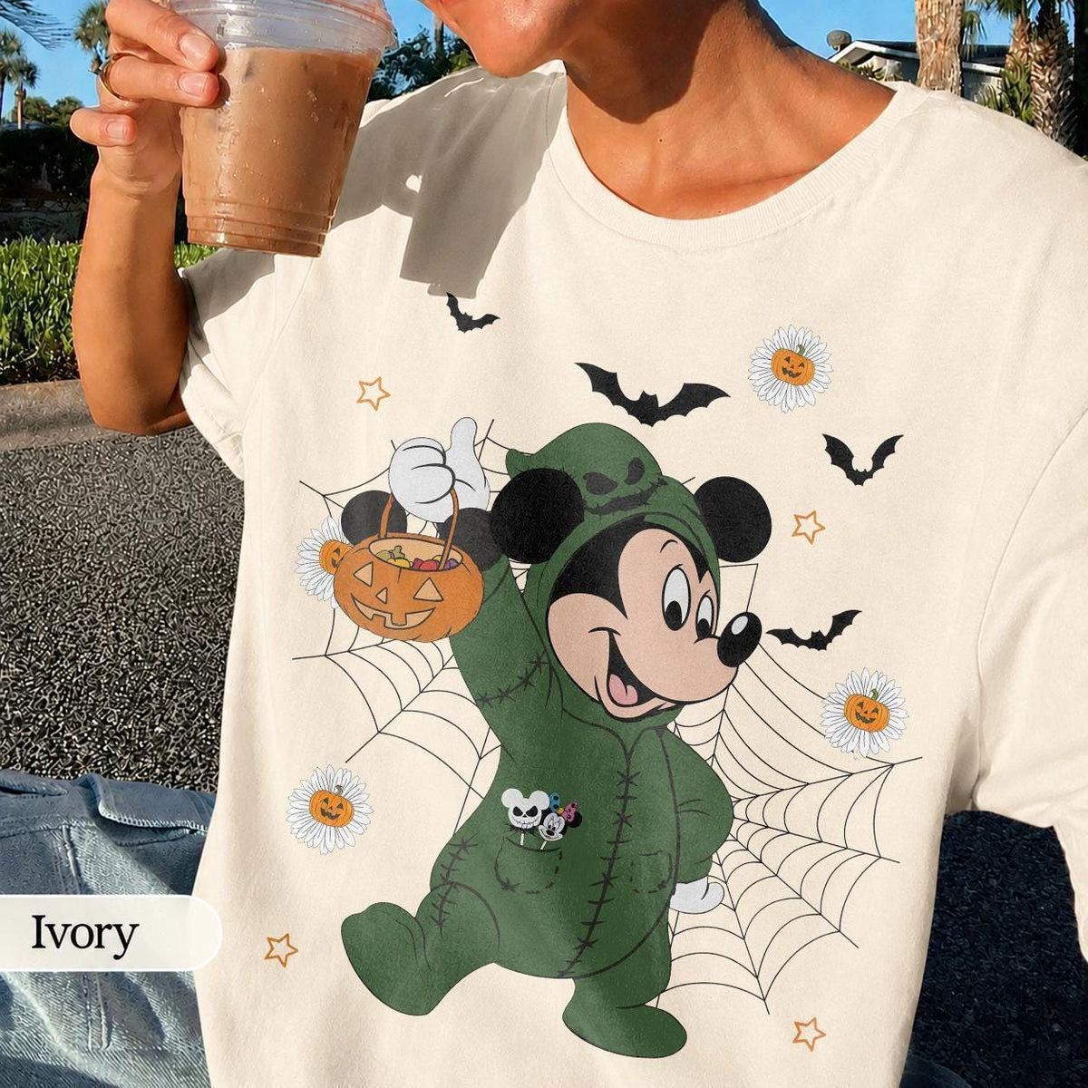 Retro Comfort Colors Mickey & Friends Costume Oogie Boogie B — Gildan Hoodie