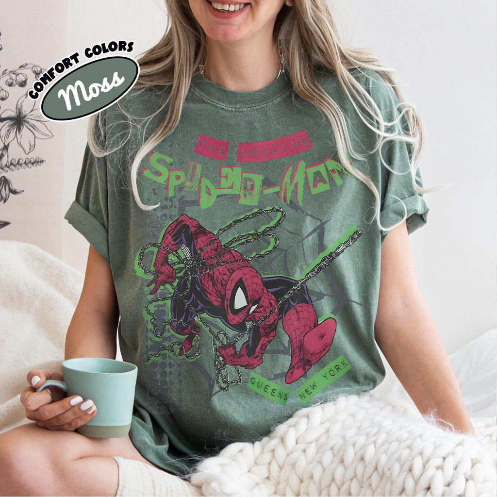 Retro Amazing Spider-Man Comfort Colors — Bella+Canvas Tee