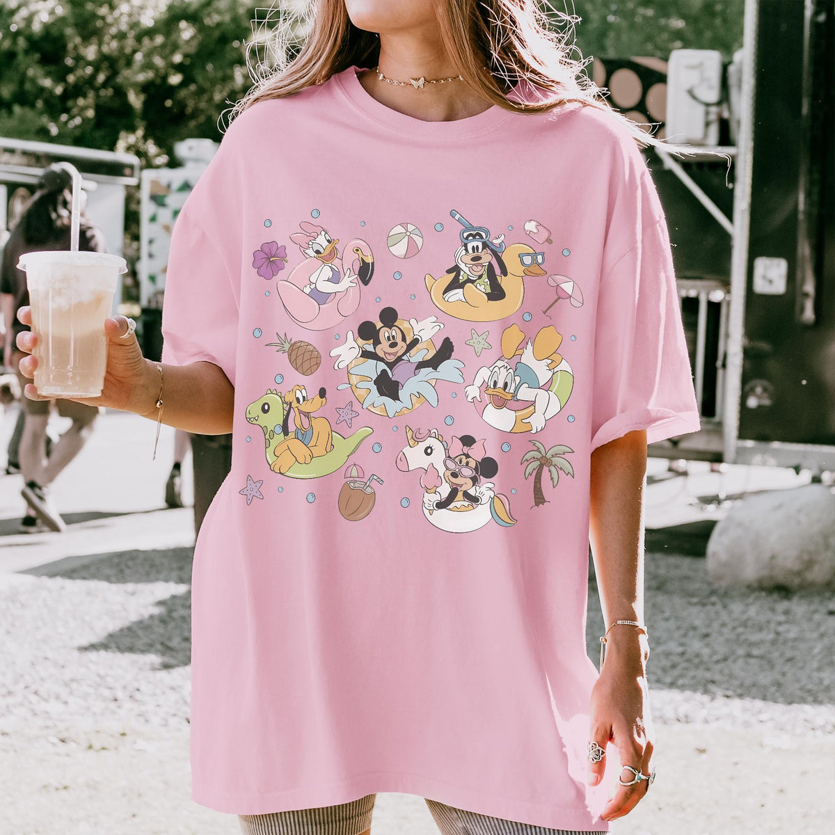 Retro Mickey and Friends Summer Vibes Comfort Colors Shirts — Bella+Canvas Tee