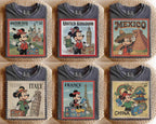 Retro Disney Mickey Mouse Epcot World Showcase — Gildan Hoodie