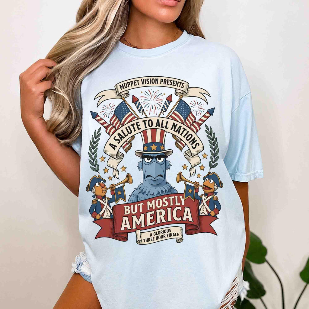 Muppet Sam Eagle Patriotic July 4th — Gildan Sweatshirt