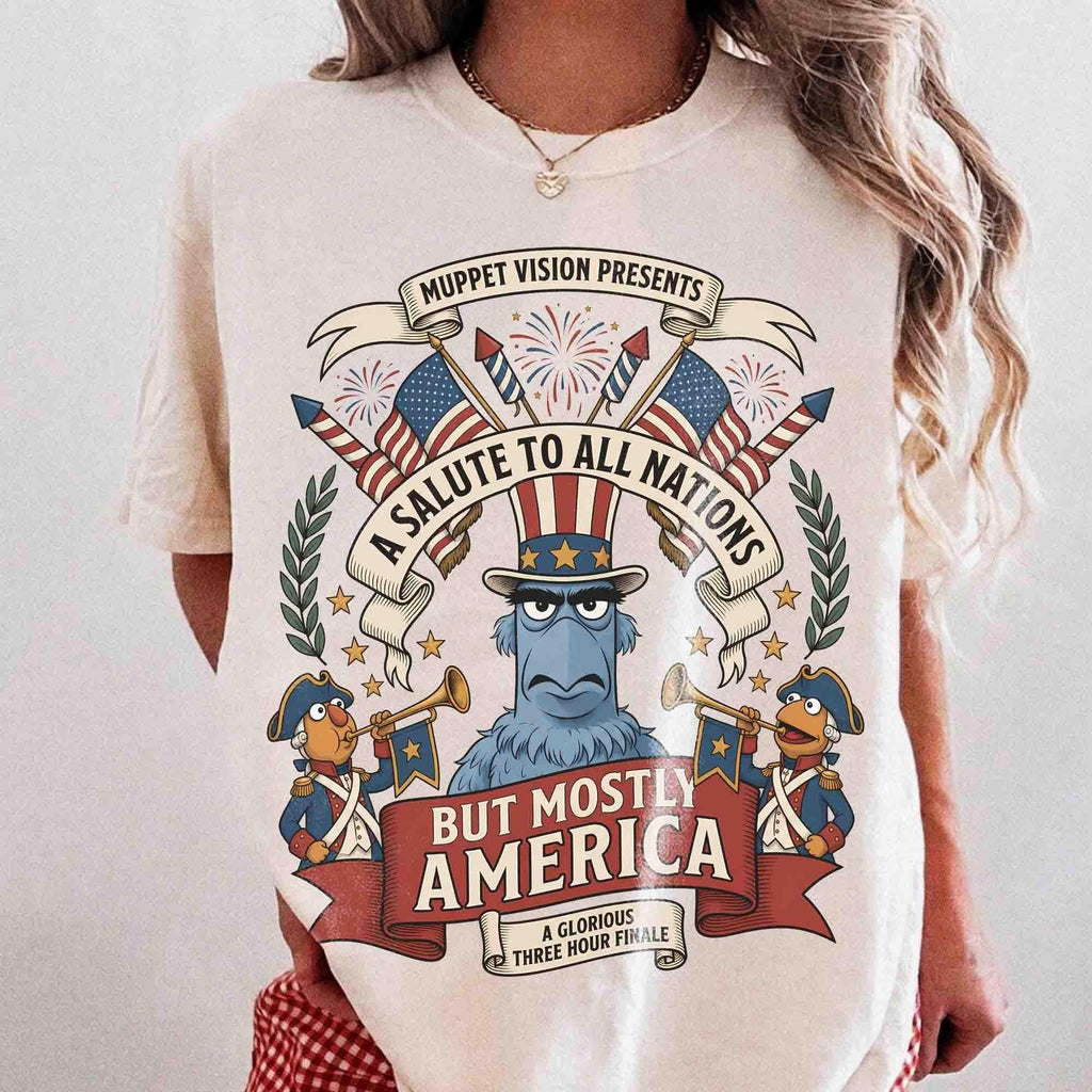 Muppet Sam Eagle Patriotic July 4th — Gildan Sweatshirt