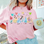 Retro Comfort Colors Disney Princess Characters Shirts — Comfort Colors Tee