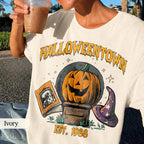Retro Halloween Town Est 1988 Pumpkin — Bella+Canvas Tee
