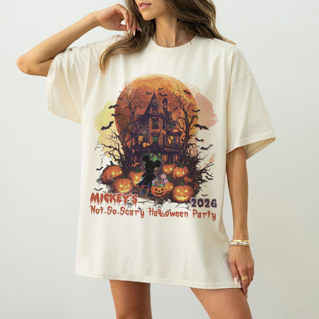 Retro Haunted Mansion Halloween — Bella+Canvas Tee