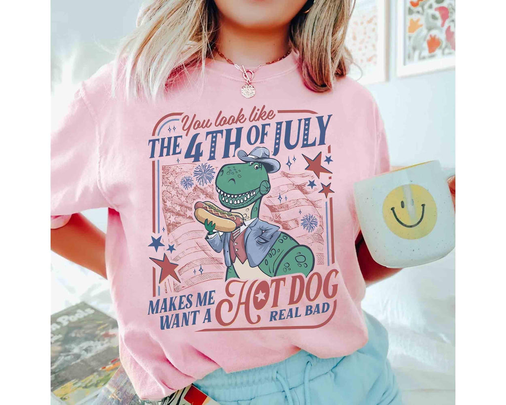 Comfort Colors Rex 4th of July Hot Dog — Gildan Sweatshirt