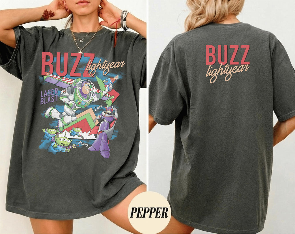 Retro Buzz Lightyear Comfort Colors — Gildan Hoodie