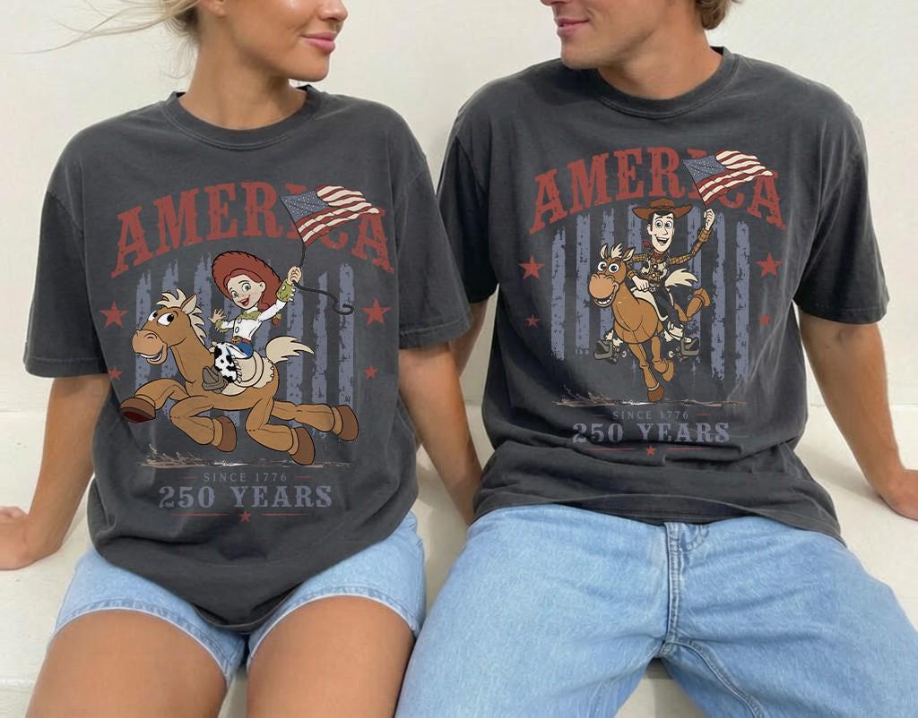 Woody Jessie Toy Story Patriotic — Gildan Sweatshirt