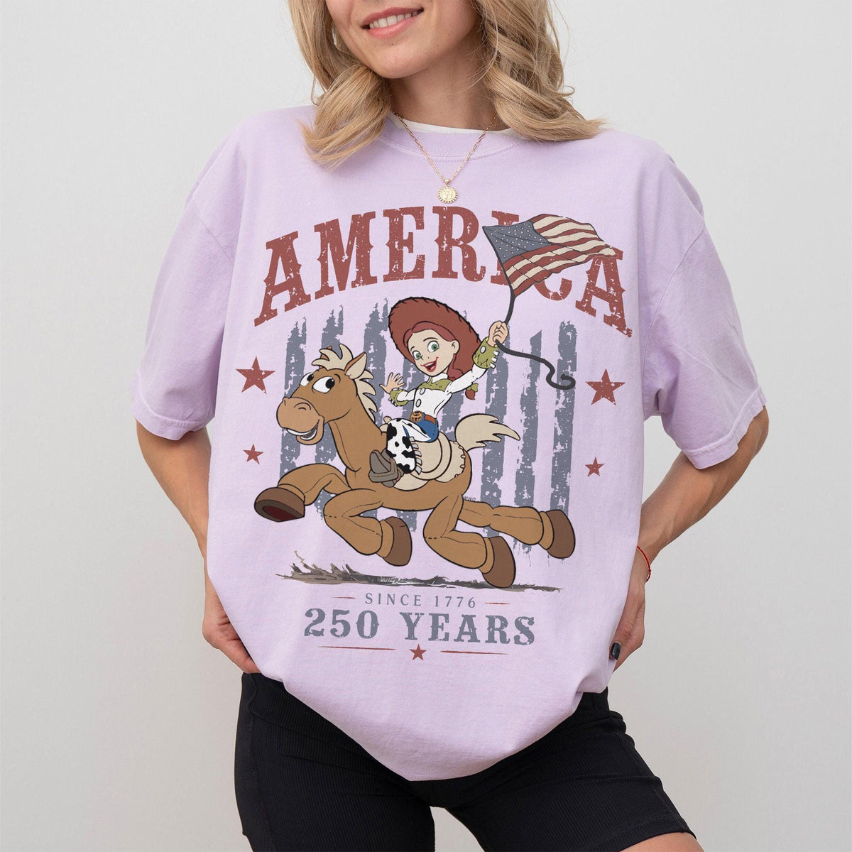 Woody Jessie Toy Story Patriotic — Comfort Colors Tee