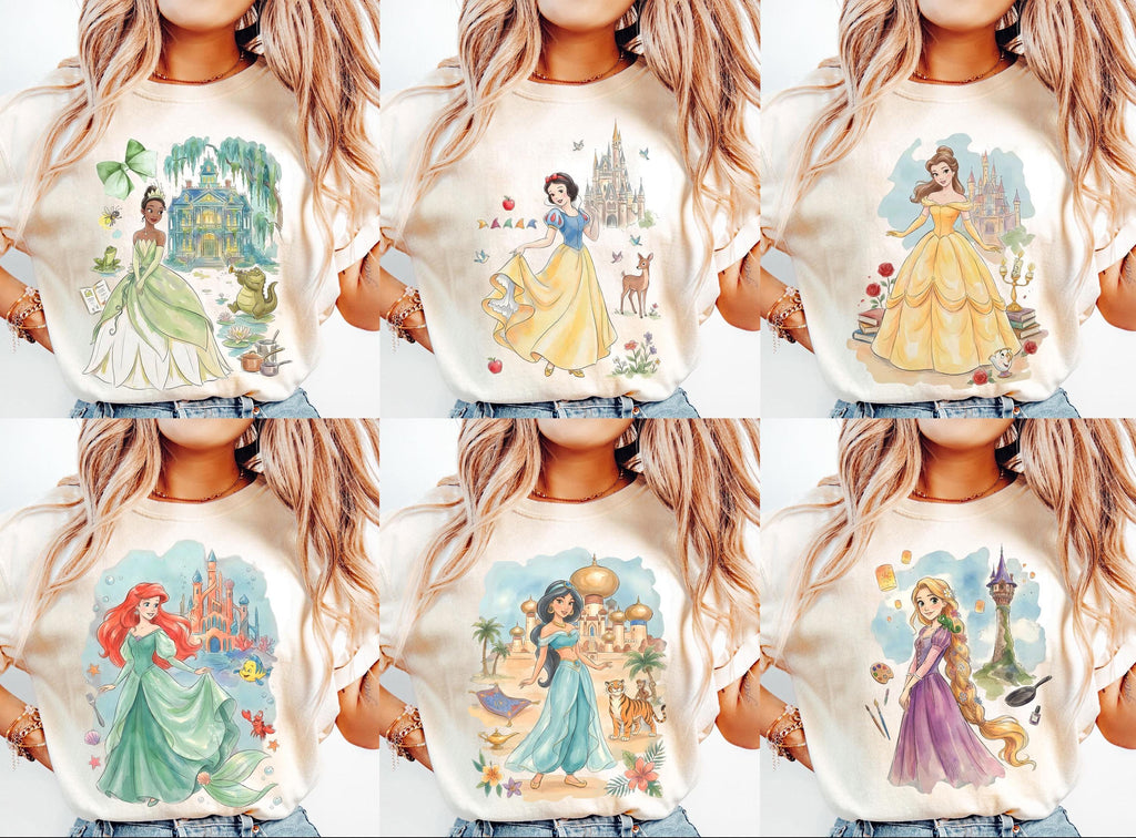 Retro Disney Princess Coquette Bow — Bella+Canvas Tee