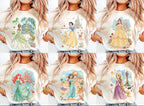 Retro Disney Princess Coquette Bow — Bella+Canvas Tee