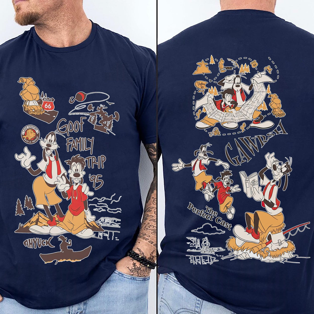 Goofy and Max Family Trip '95 — Gildan Hoodie