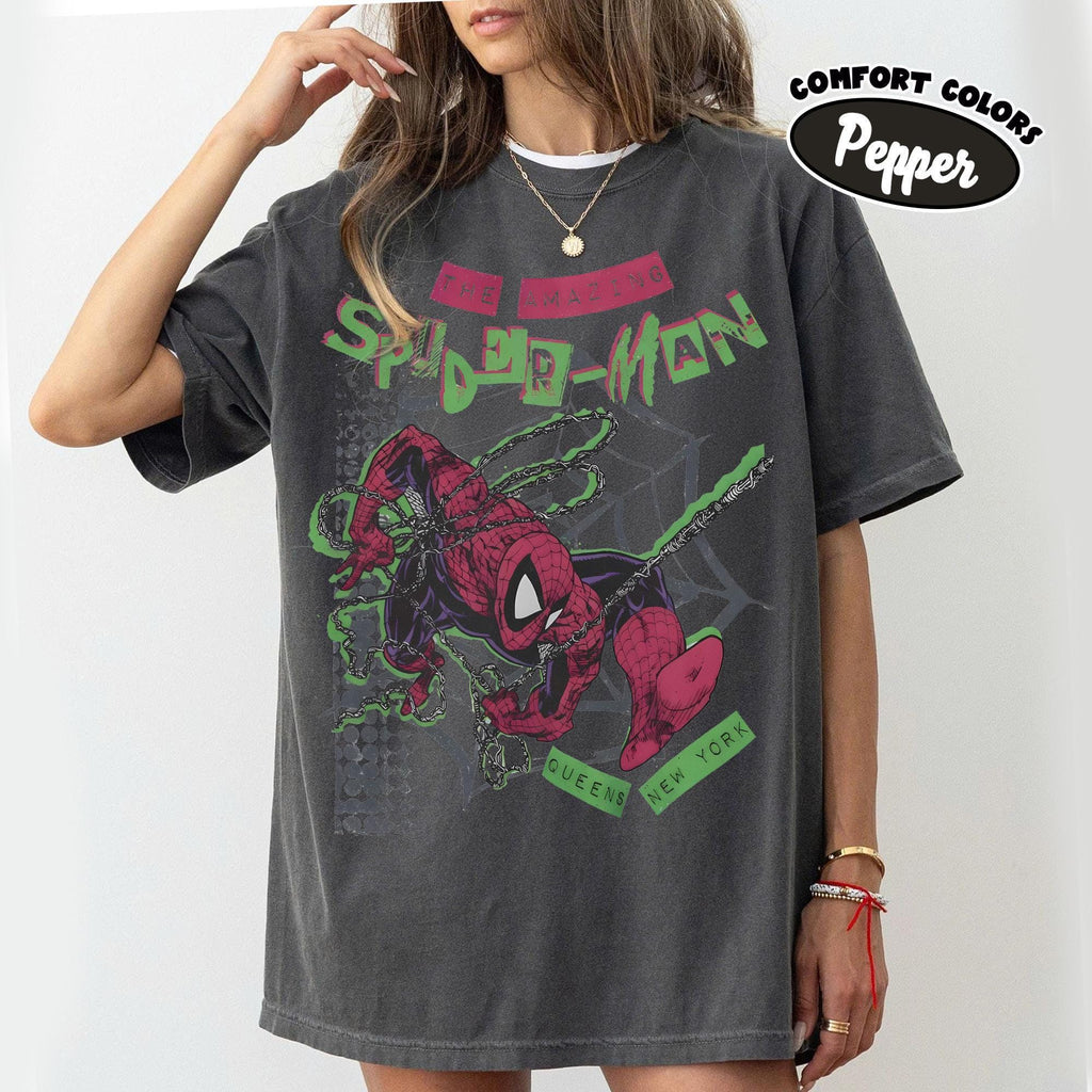 Retro Amazing Spider-Man Comfort Colors — Bella+Canvas Tee