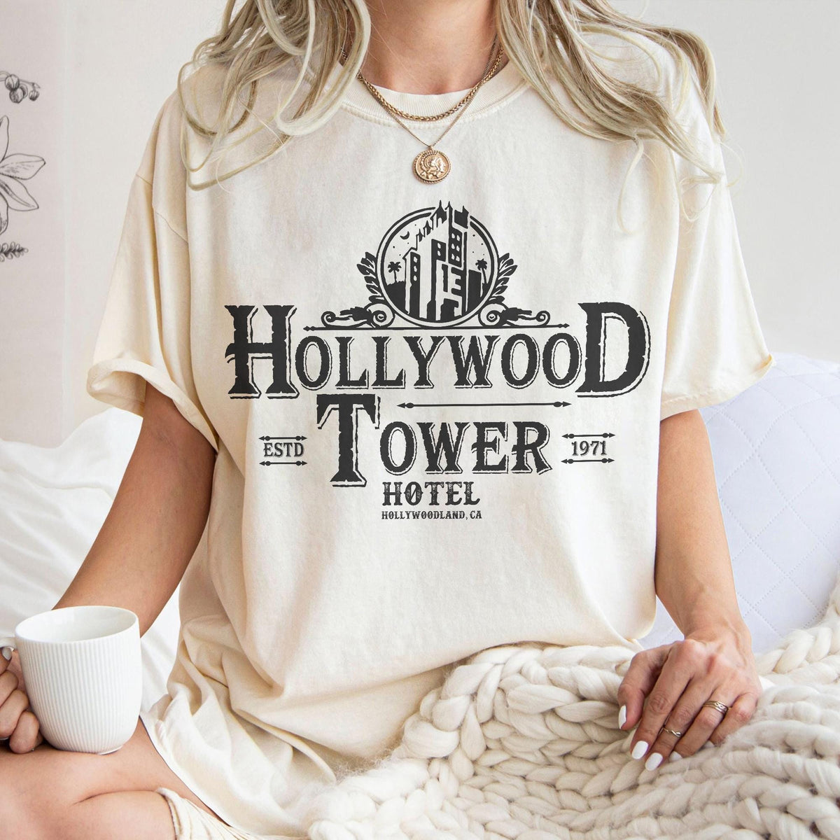 Retro Hollywood Tower Hotel — Bella+Canvas Tee
