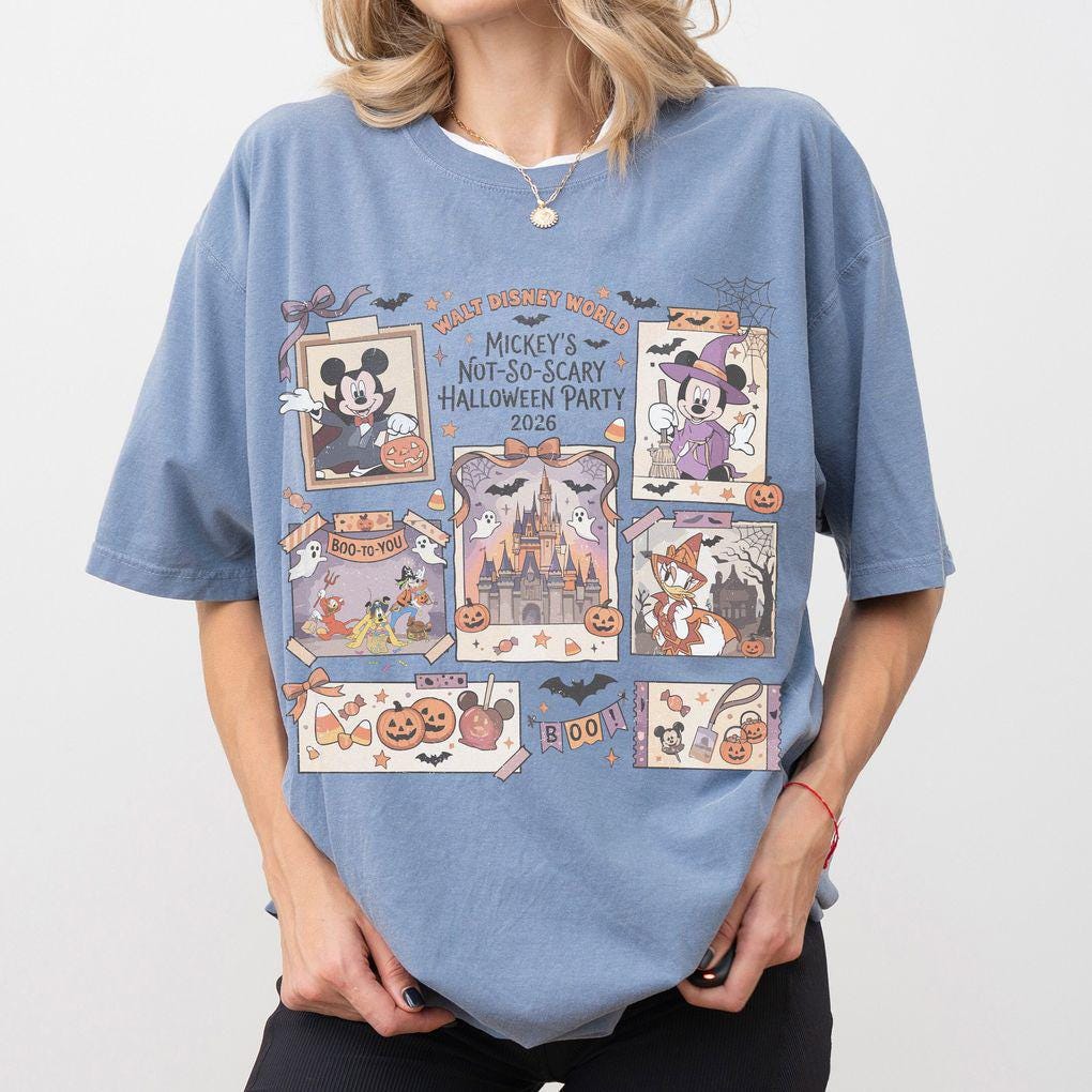 Retro Comfort Colors Disneyworld Halloween — Gildan Hoodie