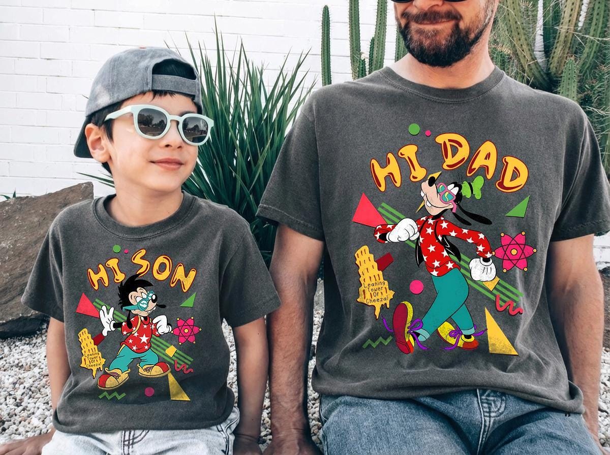 Hi Dad Hi Son Goofy Max — Gildan Sweatshirt