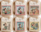 Retro Disney Mickey Mouse Epcot World Showcase — Gildan Hoodie