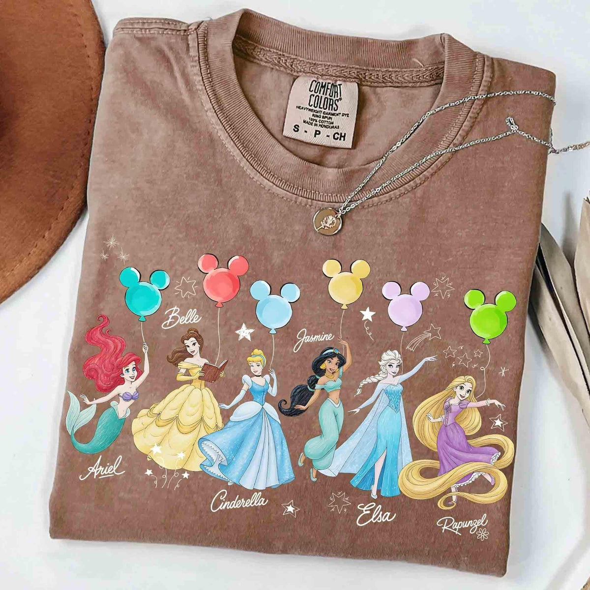 Retro Comfort Colors Disney Princess Characters Shirts — Comfort Colors Tee