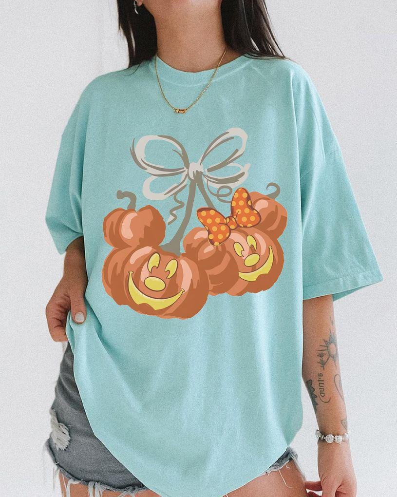 Wartercolor Coquette Mickey Pumpkin Retro — Gildan Sweatshirt