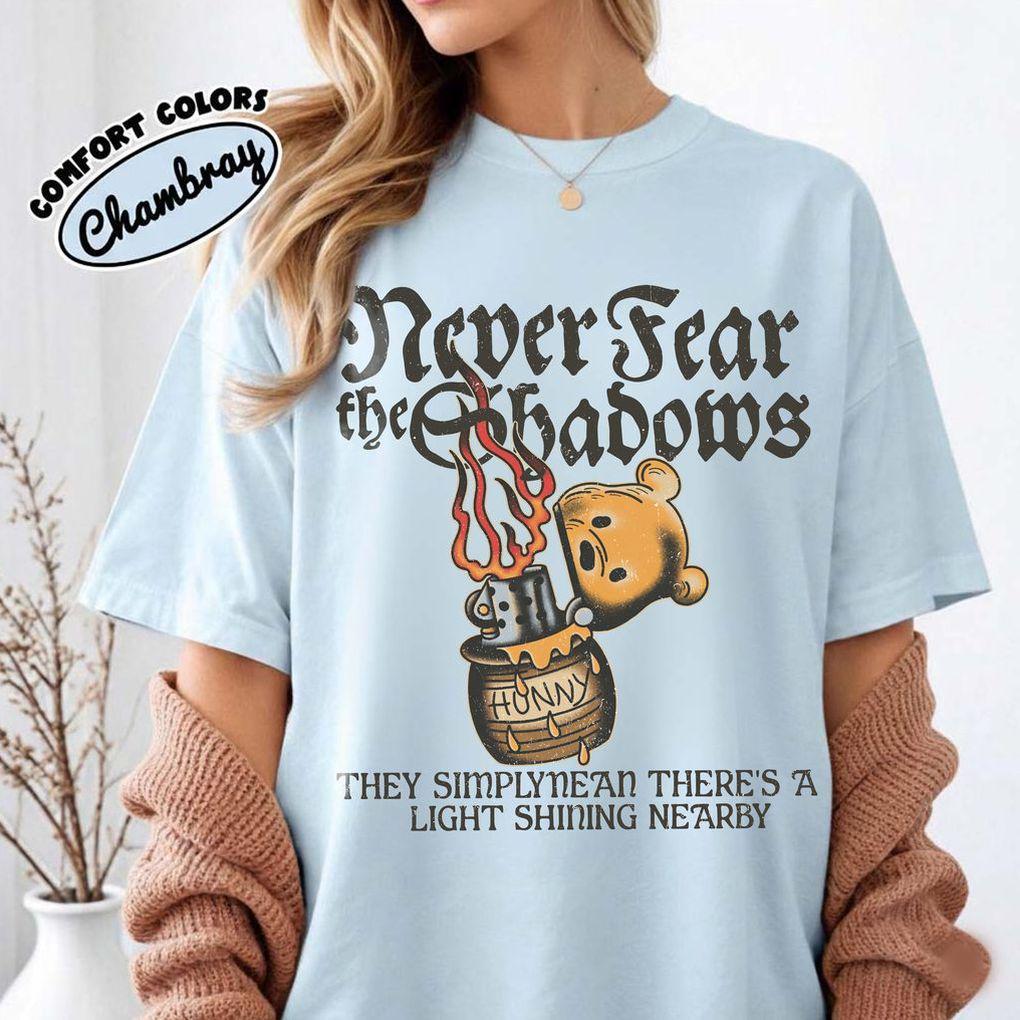 Winnie the Pooh Never Fear Shadows — Gildan Hoodie