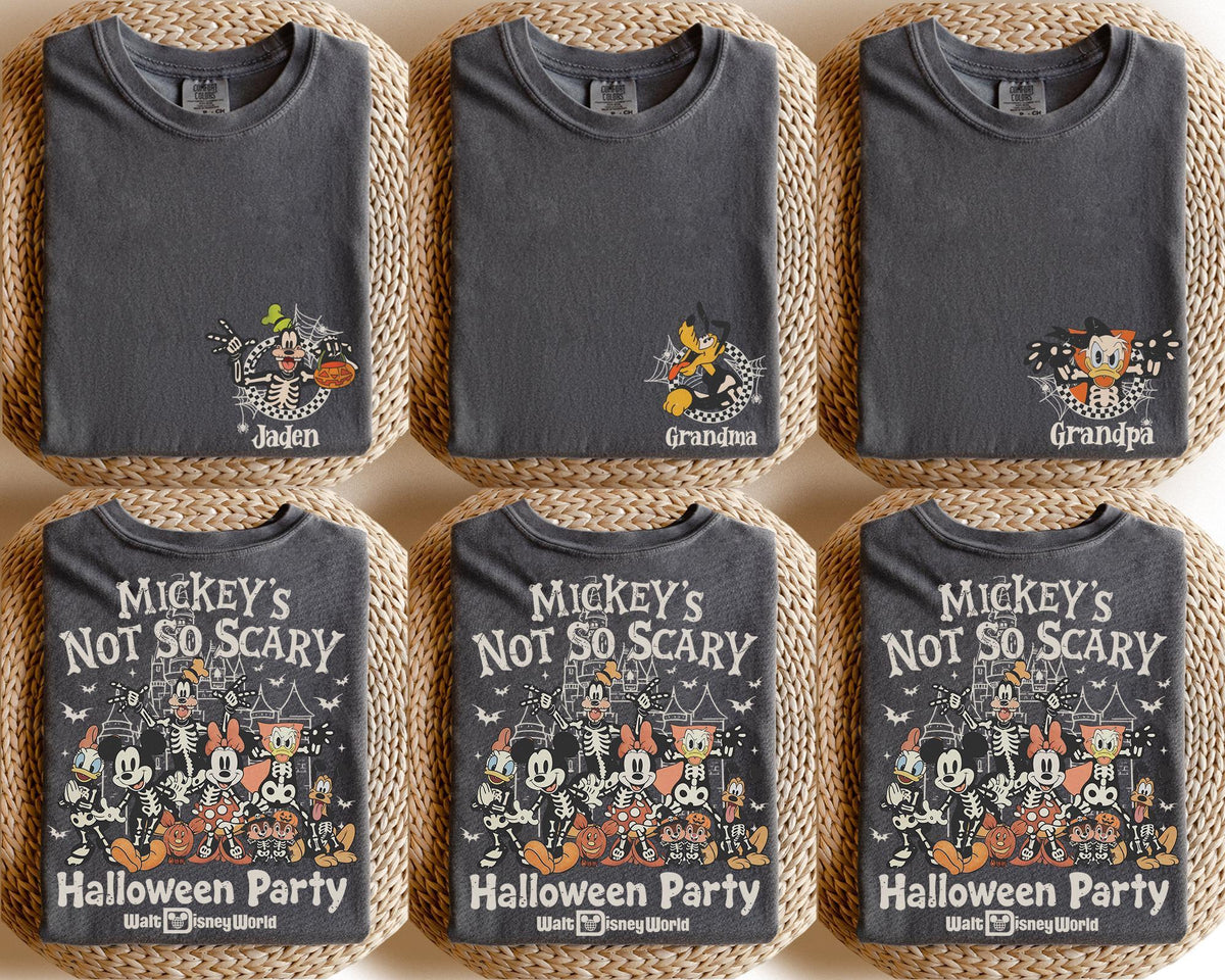 Custom Comfort Colors Mickey's Not So Scary Halloween Party  — Gildan Hoodie
