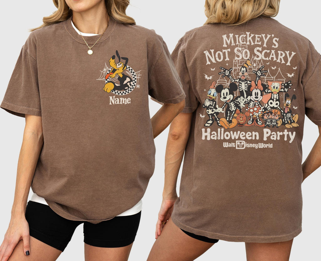 Custom Comfort Colors Mickey's Not So Scary Halloween Party  — Comfort Colors Tee