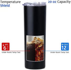 Sublimation 25 Pack 20oz Blank Glitter Holographic Straight Stainless Tumblers Tumbler Coffee Cup w/straw, & box