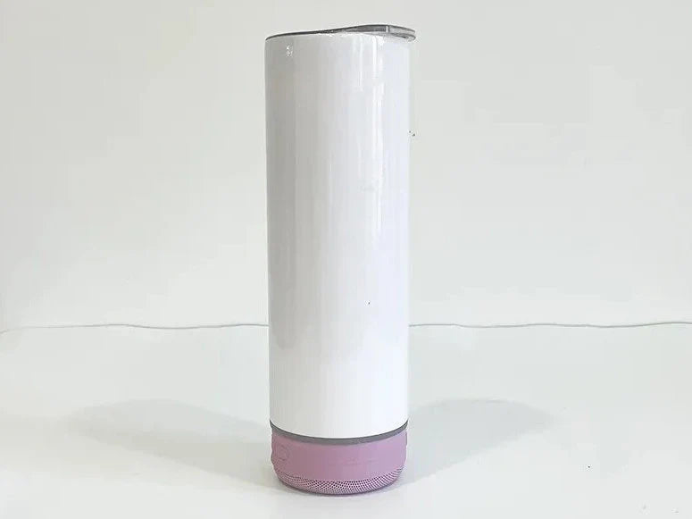 Bulk Pack 20oz Sublimation Bluetooth speaker tumbler. Music Tumblers W/ Lid, Speaker & Straw
