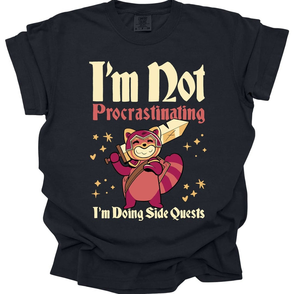 Funny DND Shirt - I'm Not Procrastinating I'm Doing Side Quests - Comfort Colors