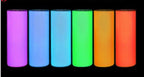 20oz Tumblers Glow in the Dark Blank White Red Coral Blue Green or Pink Stainless Sublimation Tumbler W/Straw, lid & Box