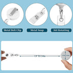 sublimation 32mm White or Black Blank retractable reel badge Holder Nurse, Doctor, MD, RN