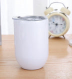 Blank 12oz Wine Sublimation Tumbler Straight (non-tapered) BPA Free Stainless Dual Wall
