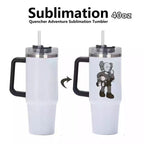 40oz Sublimation Tumbler w/ Handle stainless