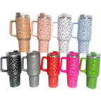 40oz Cheetah Leopard Laser Etched Stainless Tumbler