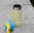 UV Color Change & Glow in Dark 12oz Blank Sublimation Sippy Cup Straight Stainless Kids Drinking Tumbler Sport Water Bottles