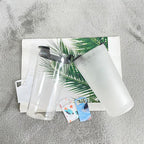 20oz Sublimation Glass Mug With Sub bottle Opener Lids (Clear or Frosted)