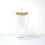 12oz or 16oz Sublimation Blank Glass Can Jar Tumbler (Clear or Frosted)