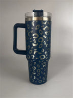 40oz Cheetah Leopard Laser Etched Stainless Tumbler