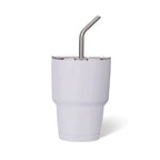3oz DIY Blank Sublimation shot glass Tumbler double insulated with stainless straw