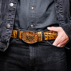 Iowa Belt Mustard Brown