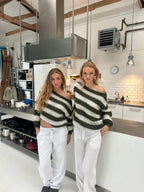 Jaida Loose Striped Pullover Sweater