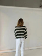 Jaida Loose Striped Pullover Sweater