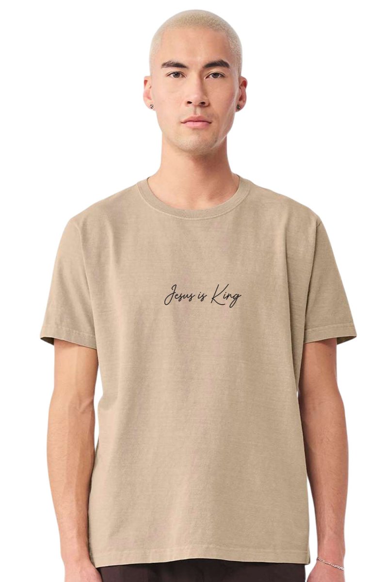 Jesus is King 1 Unisex Garment-Dyed Tee