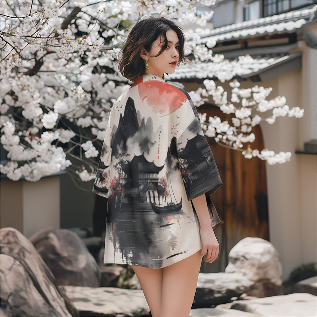K27 Lake & Mountain Kimono