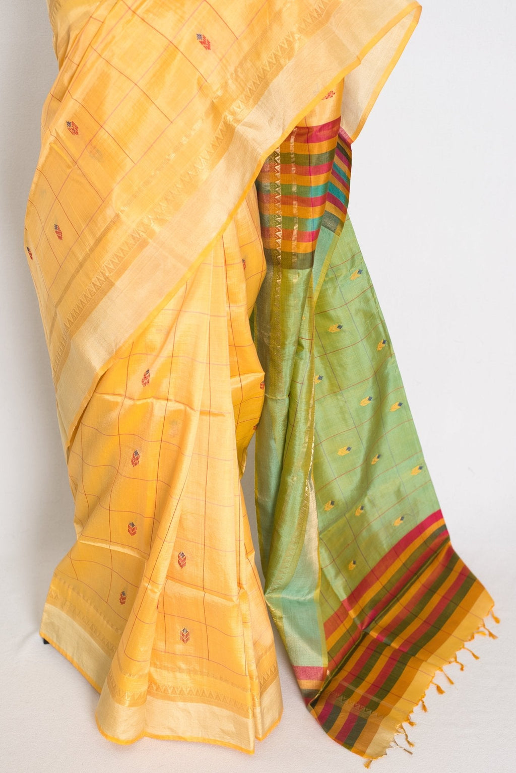 Kala: Handwoven Bishnupuri Silk Saree | Pure Bengali Silk | Soft & Elegant Drape