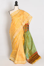 Kala: Handwoven Bishnupuri Silk Saree | Pure Bengali Silk | Soft & Elegant Drape