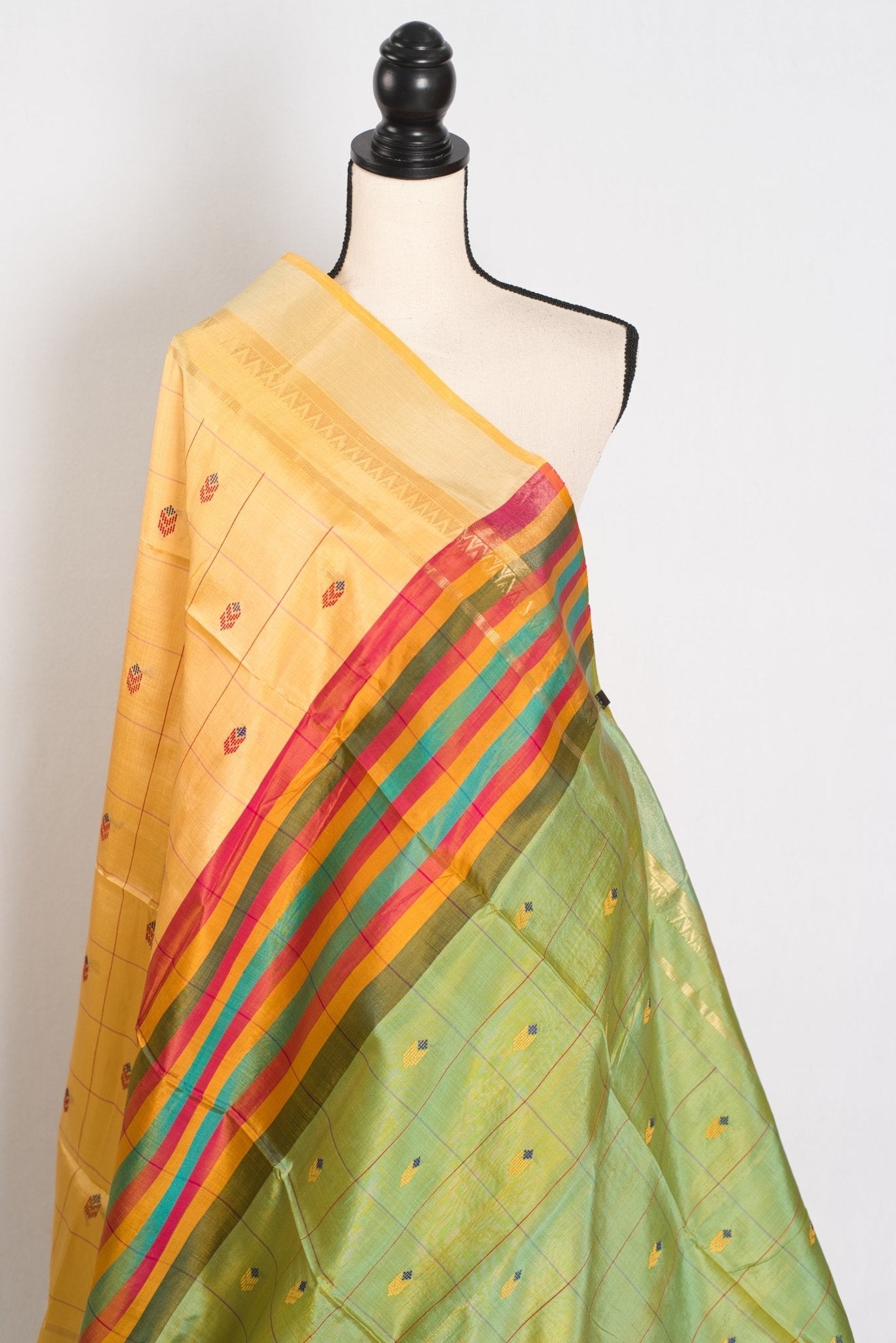 Kala: Handwoven Bishnupuri Silk Saree | Pure Bengali Silk | Soft & Elegant Drape