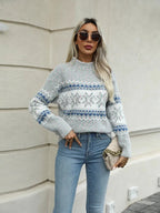 Kensley Turtleneck Snowflake Sweater