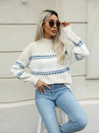 Kensley Turtleneck Snowflake Sweater